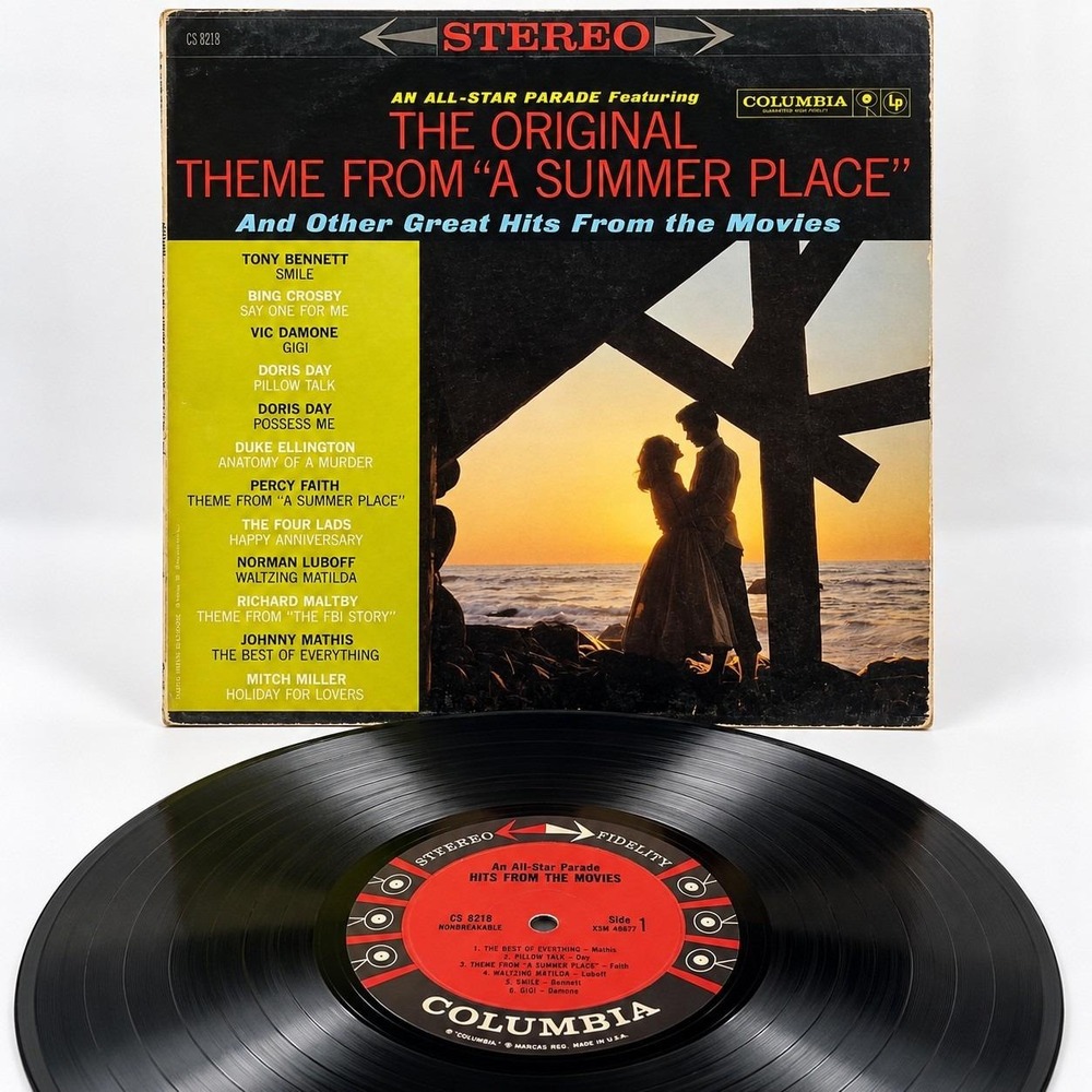 Percy Faith A Summer Place LP Columbia CS 8218 6 Eye Stereo 1960 Vinyl Record